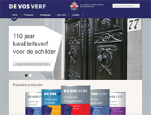 Tablet Screenshot of devosverf.nl